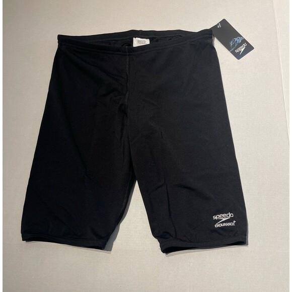 Speedo Men's Solid Endurance Jammer Black Size 30 New With Tags - Picture 3 of 5